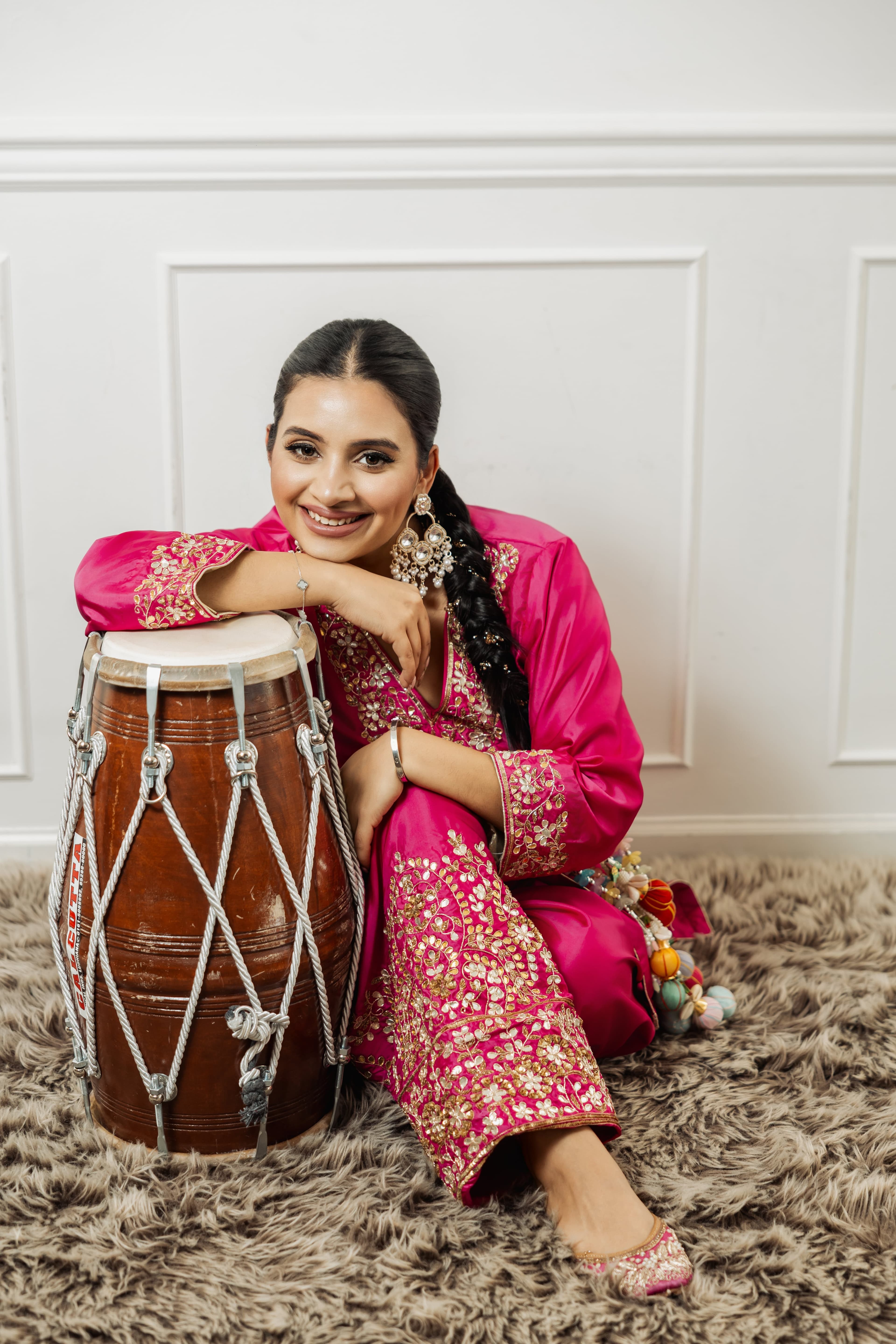 Surleena with Dhol